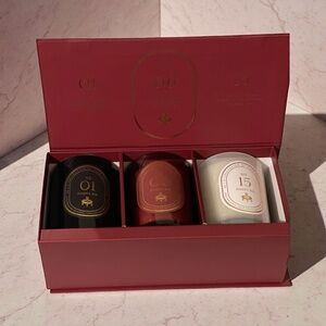 ✨ DW Home Ninety Six Luxury Candle Gift Set – Burgundy Box | NEW ✨